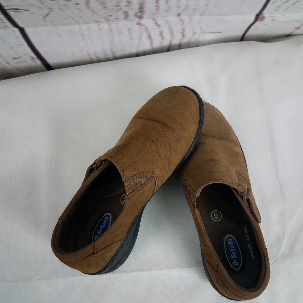 Dr. Scholl's Sz 6 Brown Double Air Pillo Suede